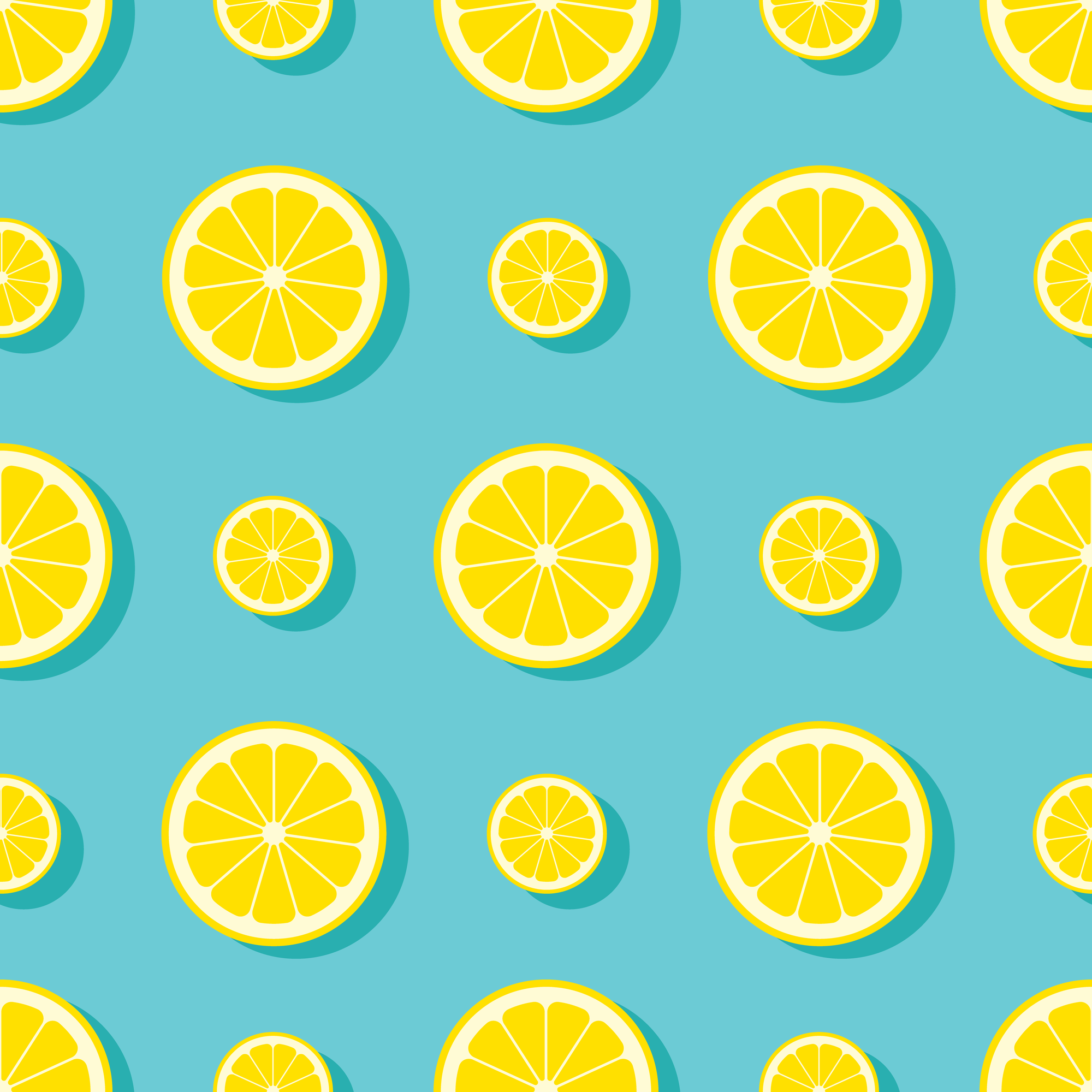 Seamless Lemon Pattern